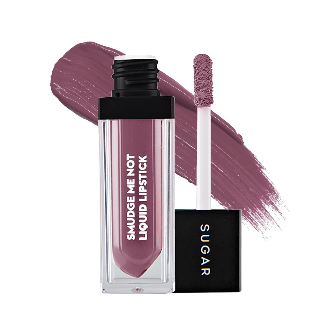 SUGAR Cosmetics - Smudge Me Not - Liquid Lipstick - 11 Greige Rage (Greige Rose) - 4.5 ml - Ultra Matte Liquid Lipstick, Transferproof and Waterproof, Lasts Up to 12 hours  from SUGAR Cosmetics