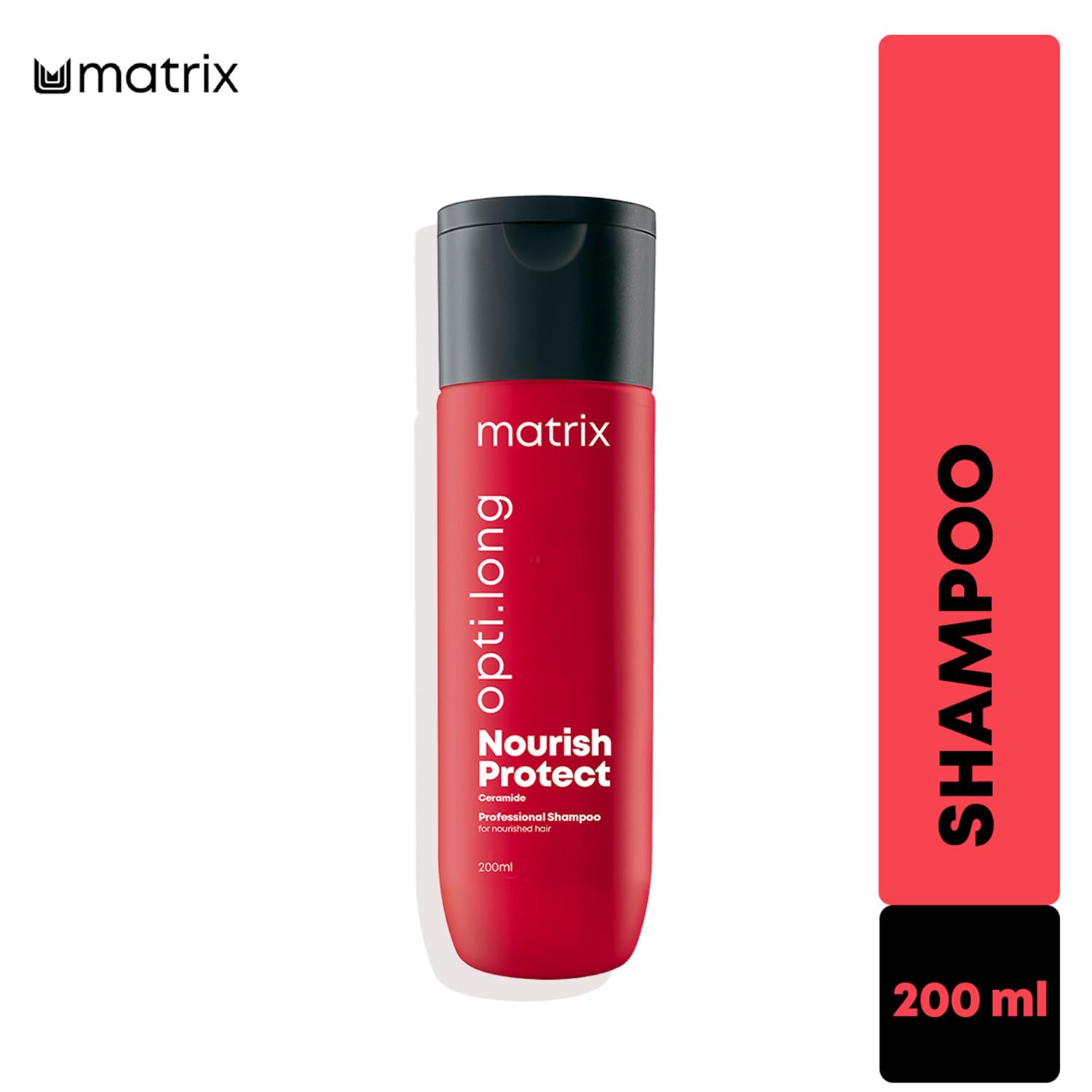 MATRIX Opti Long Professional Shampoo |For healthy, long hair with nourished lengths and split ends protection | With Ceramide | For Long hair | Paraben Free - 200ml  from Matrix