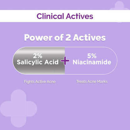 The Derma Co Sali-Cinamide Anti-Acne Face Serum with 2% Salicylic Acid & 5% Niacinamide for Acne & Acne Marks - 30ml Face serum from The Derma Co