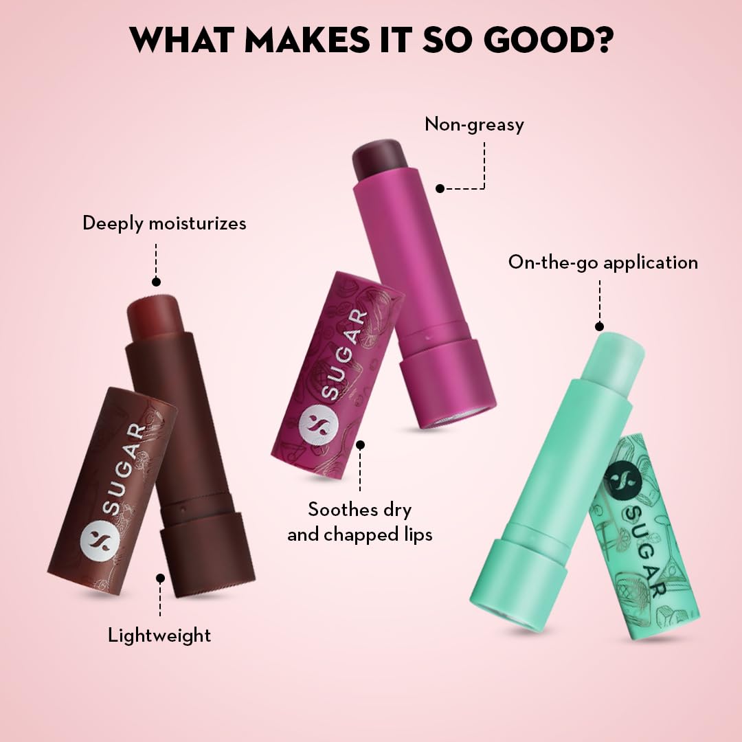 SUGAR Cosmetics Tipsy Lip Balm For Dry & Chapped Lips With Vitamin E, Shea Butter and Jojoba Oil | Lip Protection & Nourishment | LipBalm with SPF | 4.5gm - 01 Mojito  from SUGAR Cosmetics