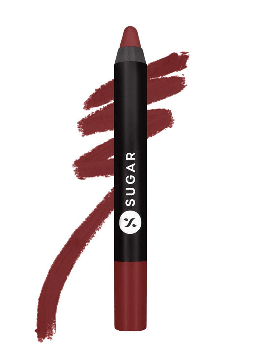 SUGAR Cosmetics Matte As Hell Mini Crayon Lipstick - 15 Stephanie Plum | Long Lasting Lipwear with Matte Finish, Cruelty-free and Paraben-free - 2.5 gm  from SUGAR Cosmetics