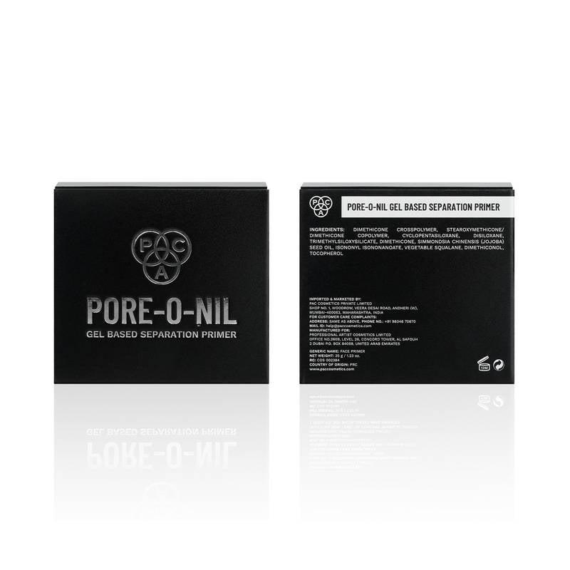 PAC Pore-O-Nill Separation Primer - Advanced Pore Minimising Gel Formula, Lightweight & Hydrating