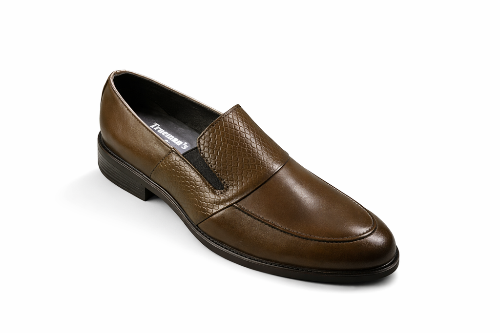 Trueman's London Men’s Apron Toe Loafers | Crust Leather