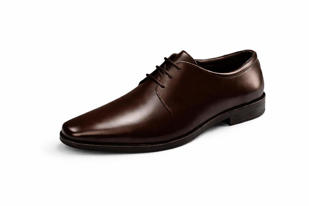 Trueman's London Men’s T-Toe Derby Shoes | Crust Leather (black / 6)