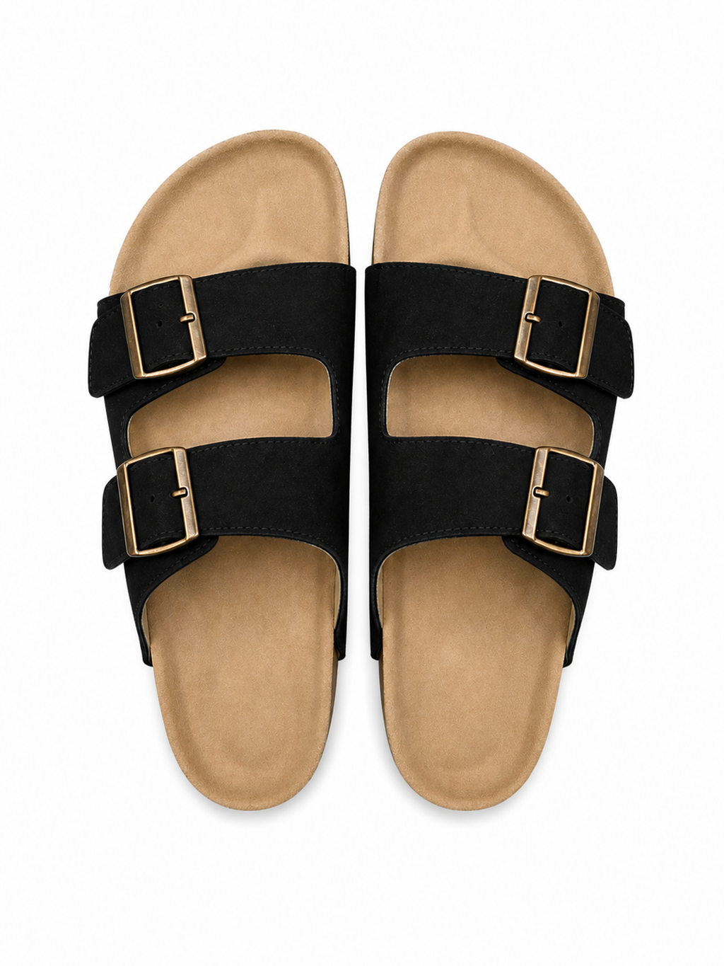 Trueman's London Men’s Double Strap Sandals | Vegan Leather