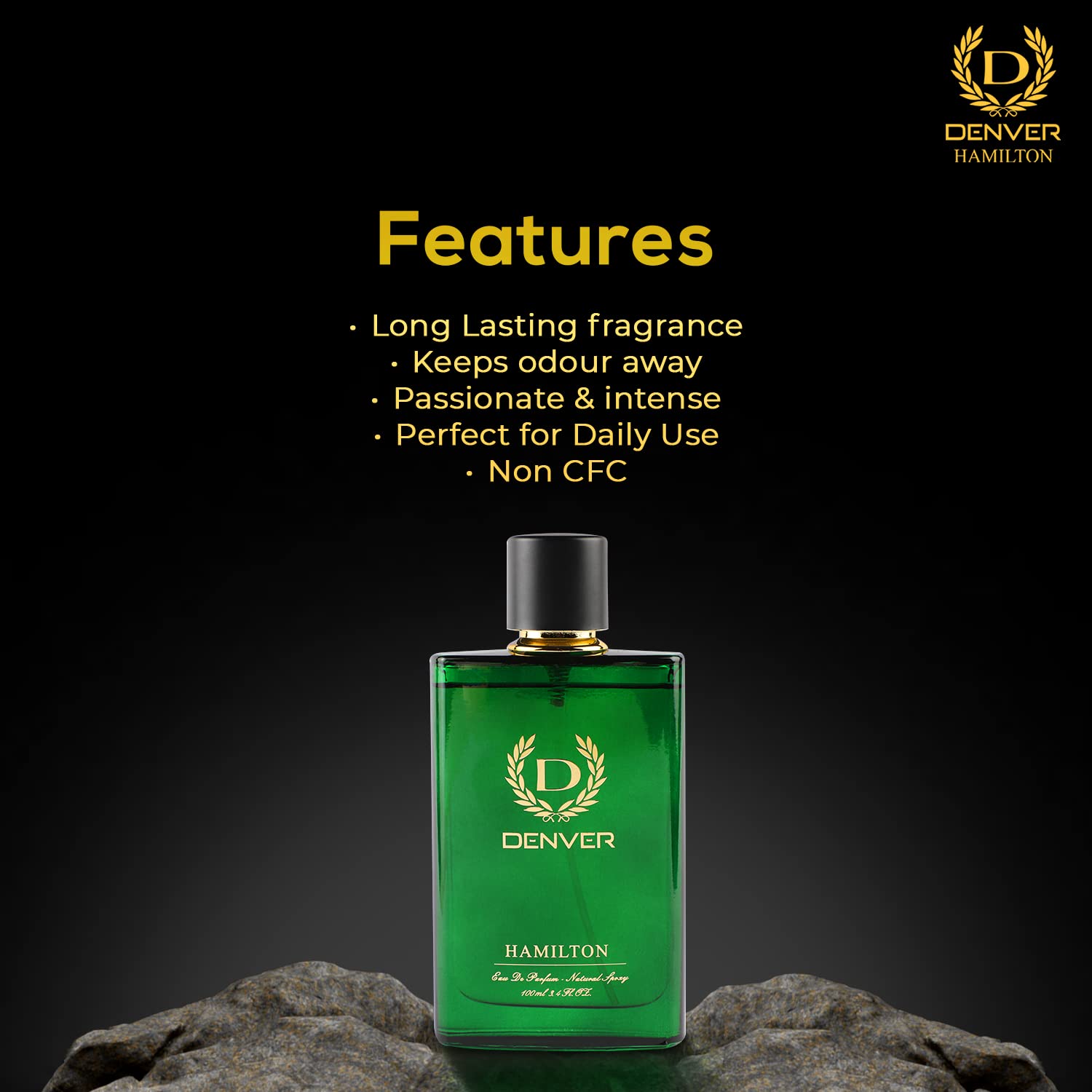 DENVER Hamilton Perfume - 100ML | Long Lasting Perfume Body Scent for Men  from Denver