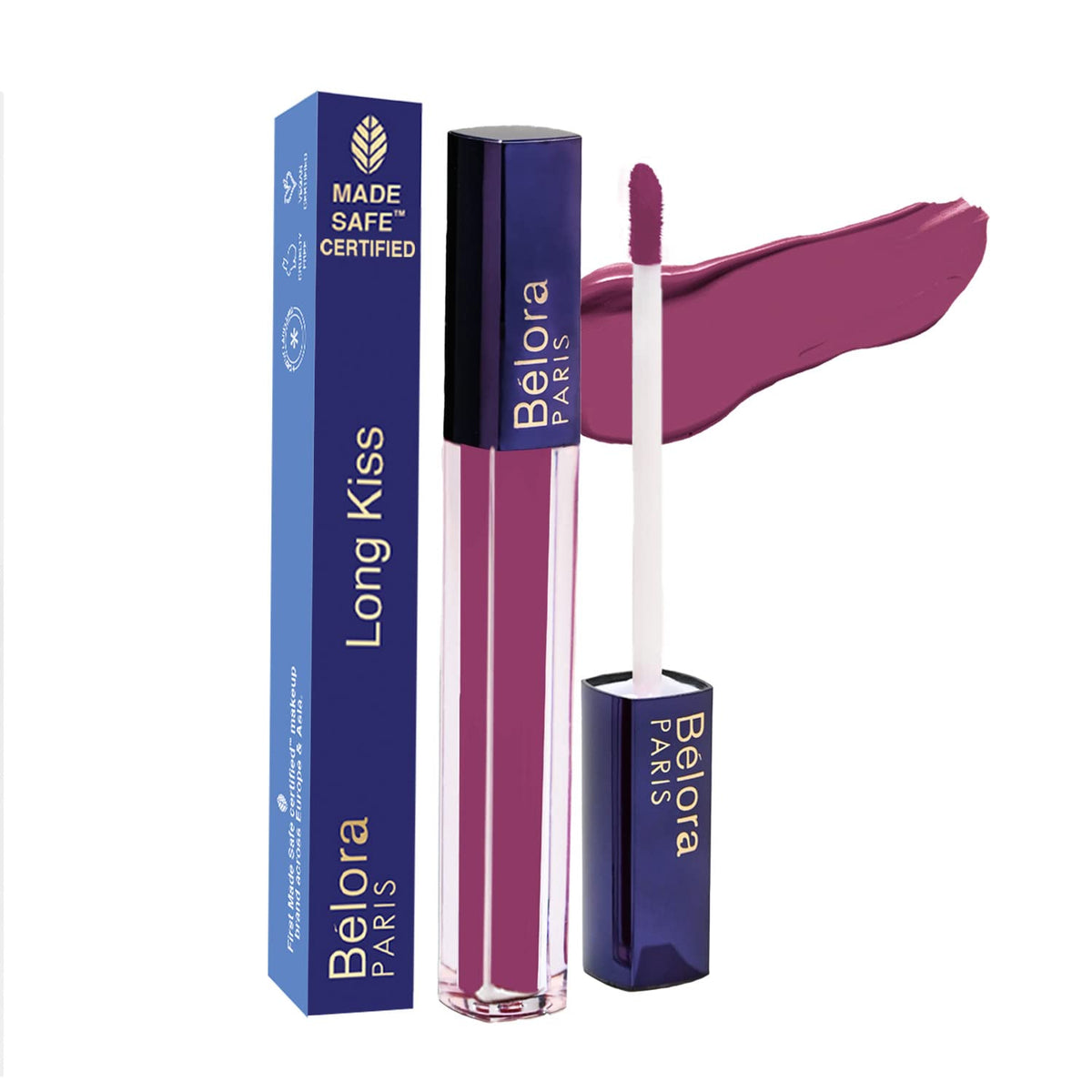 Belora Paris Long Kiss | Liquid Matte Lipstick |Non-Drying| Long Stay 18 hours|100% Matte| Vitamin E |Jojoba Oil| Vegan-Sweet Kiss lipstick from Belora paris
