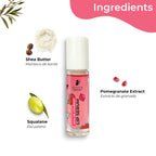 Pilgrim Spanish Squalane Lip Serum with roll-on for Visibly Plump Lips | Hydrating Lip serum for dark lips |Lip serum with Shea Butter & Pomegranate for plump & soft lips |Men & Women |6 ml lip serum from Pilgrim