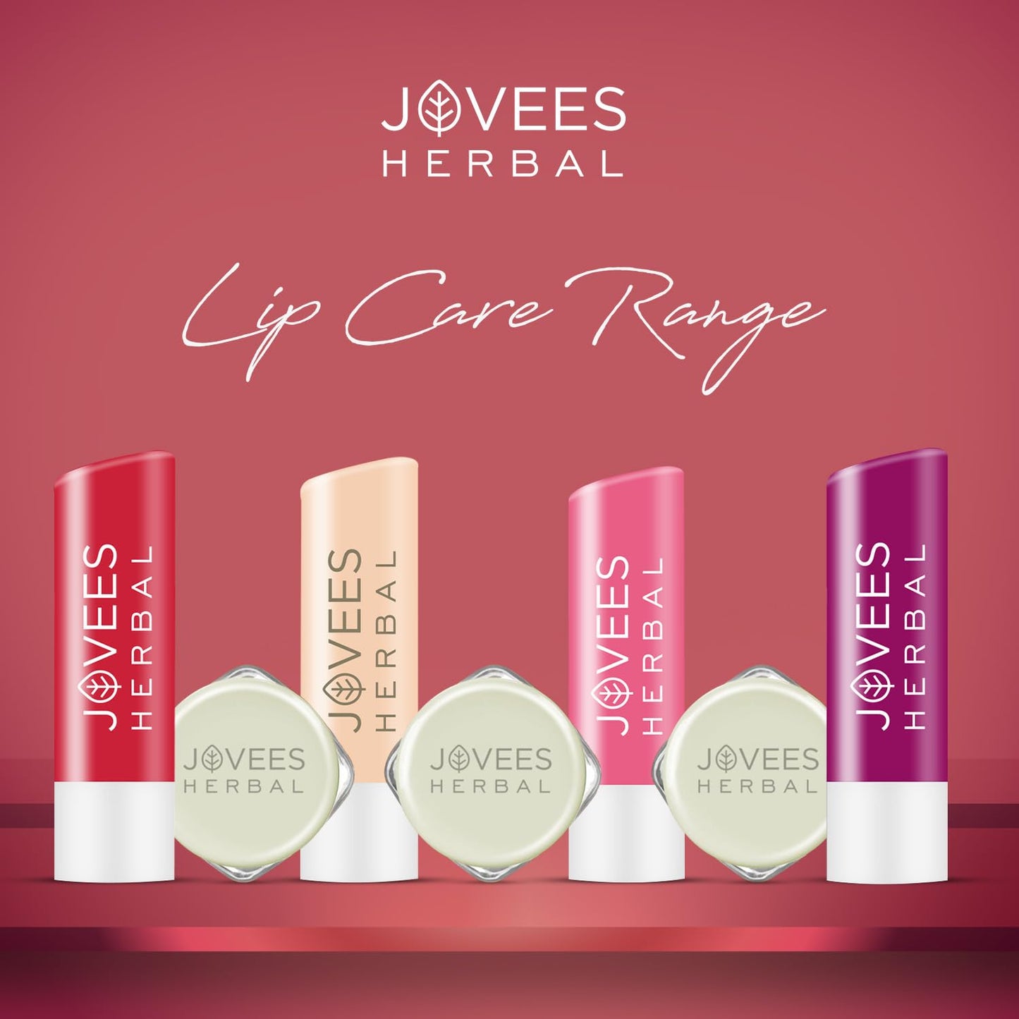 Jovees Herbal Strawberry Moisture Surge Lip Balm | 24 Hour Hydration | Rejuvenates Dry and Chapped Lips | Gives Soft & Shiny Lips 8g  from JOVEES