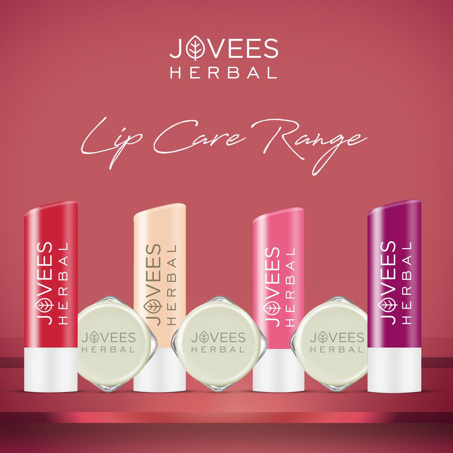 Jovees Herbal Strawberry Moisture Surge Lip Balm | 24 Hour Hydration | Rejuvenates Dry and Chapped Lips | Gives Soft & Shiny Lips 8g  from JOVEES