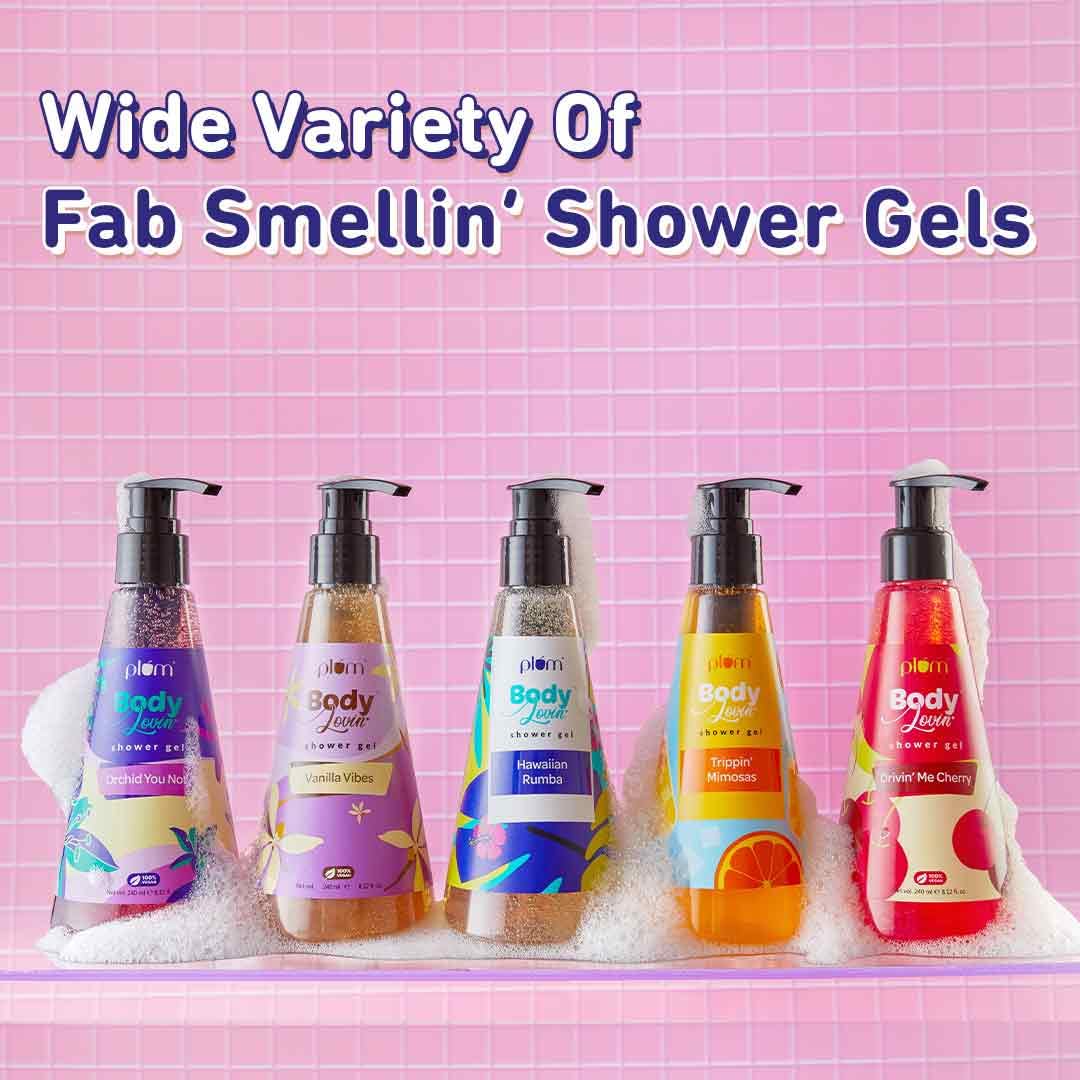 Plum BodyLovin' Orchid-You-Not Shower Gel | SLS-Free Body Wash For Women | Long Lasting Fresh Floral Fragrance | Aloe-Infused Nourishing Body Cleanser For Soft & Smooth Skin (240 ml)  from Plum