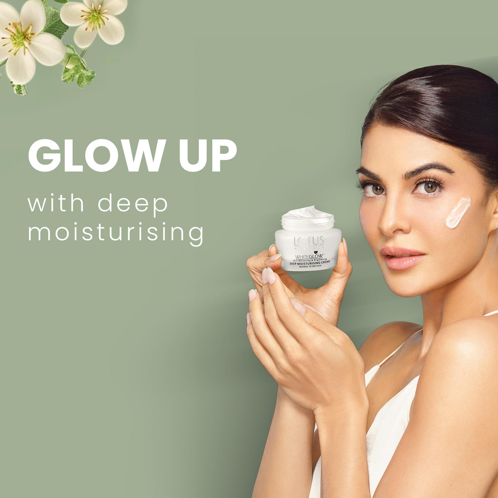 Lotus Herbals WhiteGlow Deep Moisturizing Creme I Intense moisturization I Visible glow I SPF20 PA+++ I Normal to Dry skin I 50g  from Lotus