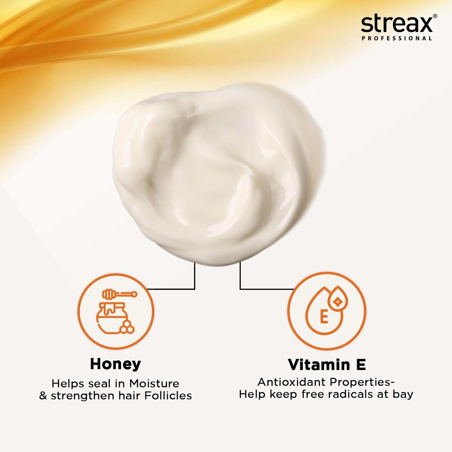 Streax Professional Spa Nourishment Hair Masque For Women | Normal To Dry Hair | Enriched With Honey & Vitamin E | Conditions, Softens & Detangles Hair | Reveals Softer, Smoother & Shinier Hair, 200 g  from Streax