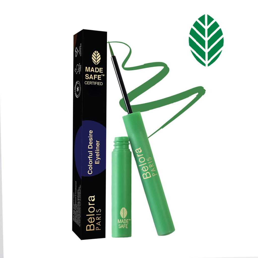 Belora Paris Colorful Desire Eyeliner | Matte Finish Liquid Eyeliner|Long stay 18 Hours | Smudgeproof |Waterproof | Intense Pigmentation -Sky High Blue  from Belora