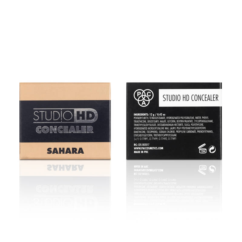 PAC Studio HD Concealer - Lightweight Full Coverage, Non Drying Creamy Blendable Formula