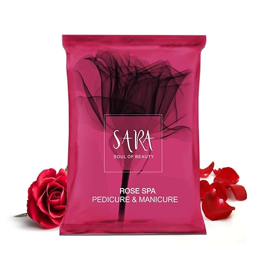 SARA Pedicure Manicure Rose Kit for All Skin Type 50G pedicure from SARA BEAUTY
