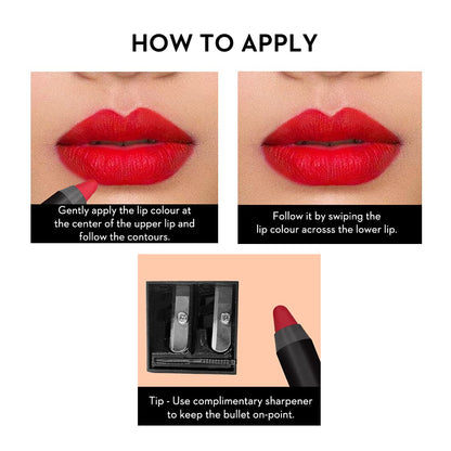 SUGAR Cosmetics Matte As Hell Mini Crayon Lipstick - 15 Stephanie Plum | Long Lasting Lipwear with Matte Finish, Cruelty-free and Paraben-free - 2.5 gm  from SUGAR Cosmetics