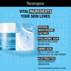 Neutrogena Hydro Boost Hyaluronic Acid Face Moisturizer 50ml | 24 hours long lasting Hydration | Oil free non sticky light water gel fast absorbing| Daily use | All Skin Types | For Men & Women 50g  from Neutrogena
