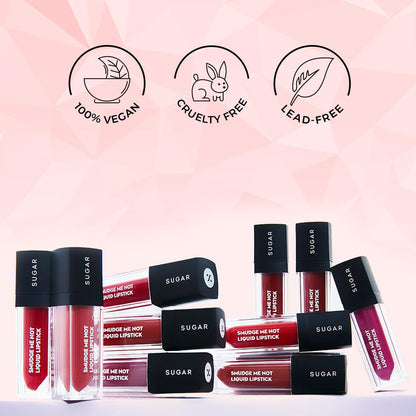 SUGAR Cosmetics - Smudge Me Not - Liquid Lipstick - 11 Greige Rage (Greige Rose) - 4.5 ml - Ultra Matte Liquid Lipstick, Transferproof and Waterproof, Lasts Up to 12 hours  from SUGAR Cosmetics
