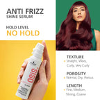 Schwarzkopf Professional OSiS+ Glow Anti-Frizz Shine Serum I for Frizz Reduction and Shine | Vegan | Leave-In Hair serum | Silicon free | 50ml  from OSiS+