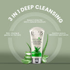 Lotus Herbals WhiteGlow 3 in 1 Deep Cleansing Facial Foam I Deep Cleansing formula I Acne-control I Non-drying I Fades dark spots I with Alpha Arbutin & Saxifraga extracts I Suits all skin types I Women & Men I 100ml  from Lotus