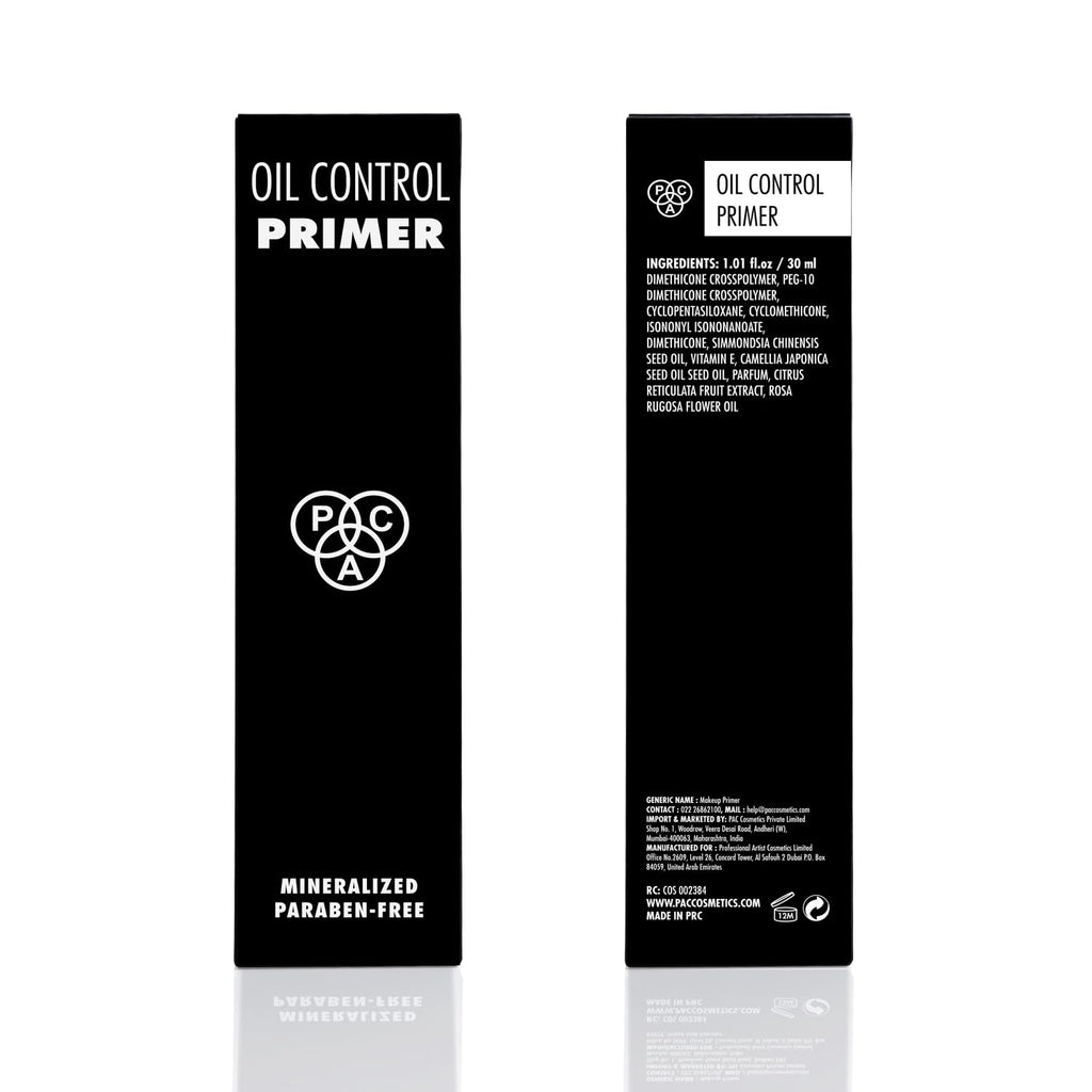 PAC Oil Control Primer for Face Makeup | Brightening Lip Color cream with Gold Flakes | Gives Smooth, Shiny & Glowing Skin | Paraben-Free | Face Primer for Combination Skin | 30 ml  from PAC
