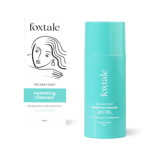 Foxtale Hydrating Face Wash with Hyaluronic Acid, Vitamin B5 for Women, Men | Pore Cleansing | Dirt Control | Makeup Remover | Cleanser For All Skin Types - 100 ml  from FoxTale
