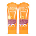 Lotus Herbals Safe Sun UV Screen Matte Gel Sunscreen SPF 50 PA+++ | In Vivo Tested | Broad Spectrum UV Protection | Matte Finish | No White Cast | Normal to Oily Skin | For Women and Men | Paraben & Cruelty Free | 50g