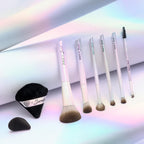 PAC X Sarah Dare to Dream Brush Kit for Face Makeup | 8 IN 1 for All Makeup Needs | Finest Brushes for Makeup Routine | With Sponge and Powder Puff | Travel-Friendly Kit | Contains Pouch  from PAC