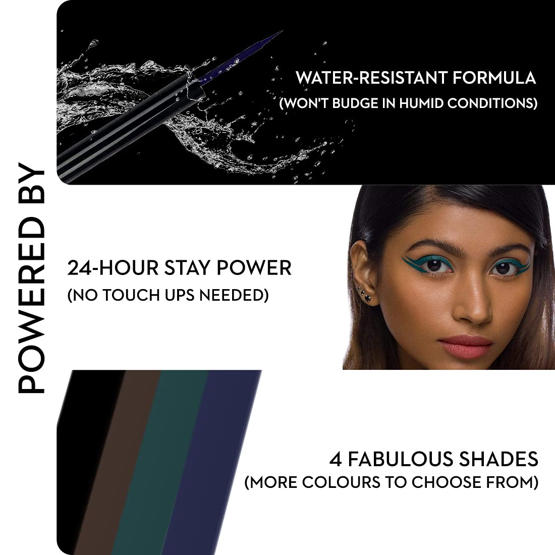 SUGAR Cosmetics Eye Told You So! Smudgeproof Eyeliner - 02 Blue Valentine (Midnight Blue) Intensely Pigmented Liquid, Sweat Proof, Moisture Resistant, Long Lasting, Matte Finish  from SUGAR Cosmetics
