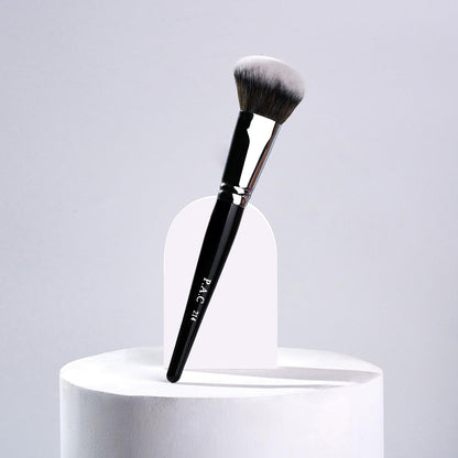 PAC Blush Brush 214 | Synthetic Bristle Makeup brush | Blending Brush for Setting Powder Formulation | Medium Coverage Application | Black - 1 Brush  from PAC