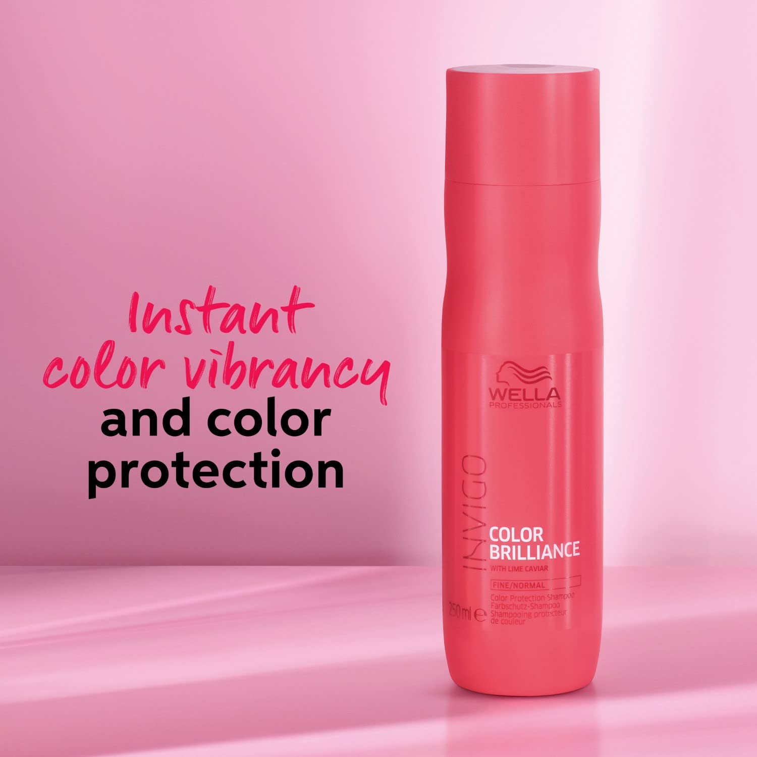 Wella Professionals Invigo Color Brilliance Shampoo | 250 ml | Colour Protecting Hair Cleanser for Coloured, Treated, Fine/Normal Hair | With Lime Caviar  from WELLA PROFESSIONALS
