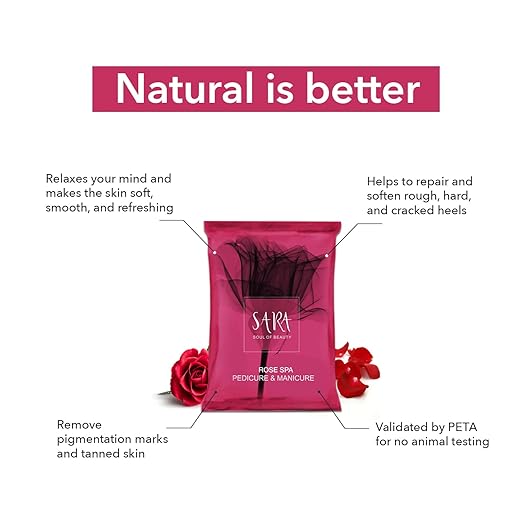 SARA Pedicure Manicure Rose Kit for All Skin Type 50G pedicure from SARA BEAUTY