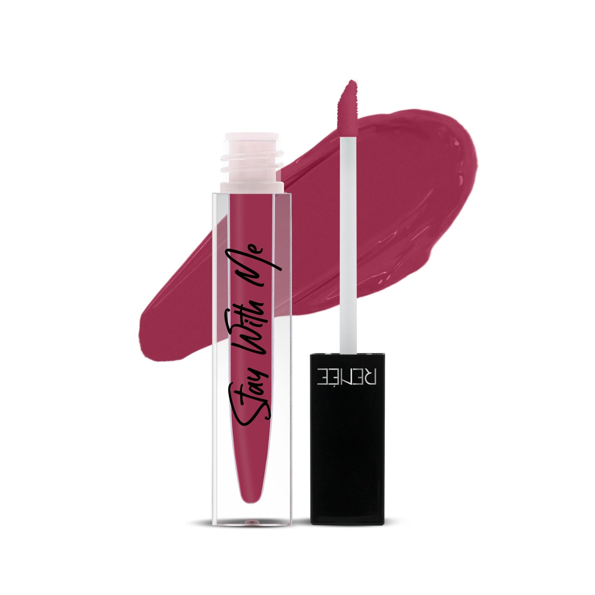 RENEE Stay With Me Matte Lip Color - Dose Of Rose 5ml| Long lasting, Light Weight & Non Transfer Formula| Water & Smudge Proof  from RENEE