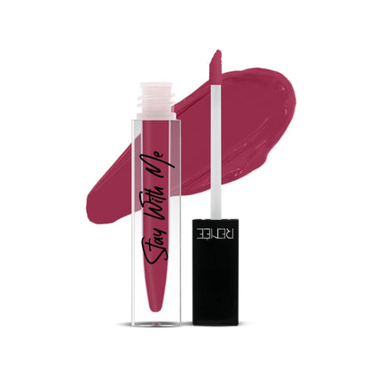 RENEE Stay With Me Matte Lip Color - Dose Of Rose 5ml| Long lasting, Light Weight & Non Transfer Formula| Water & Smudge Proof  from RENEE
