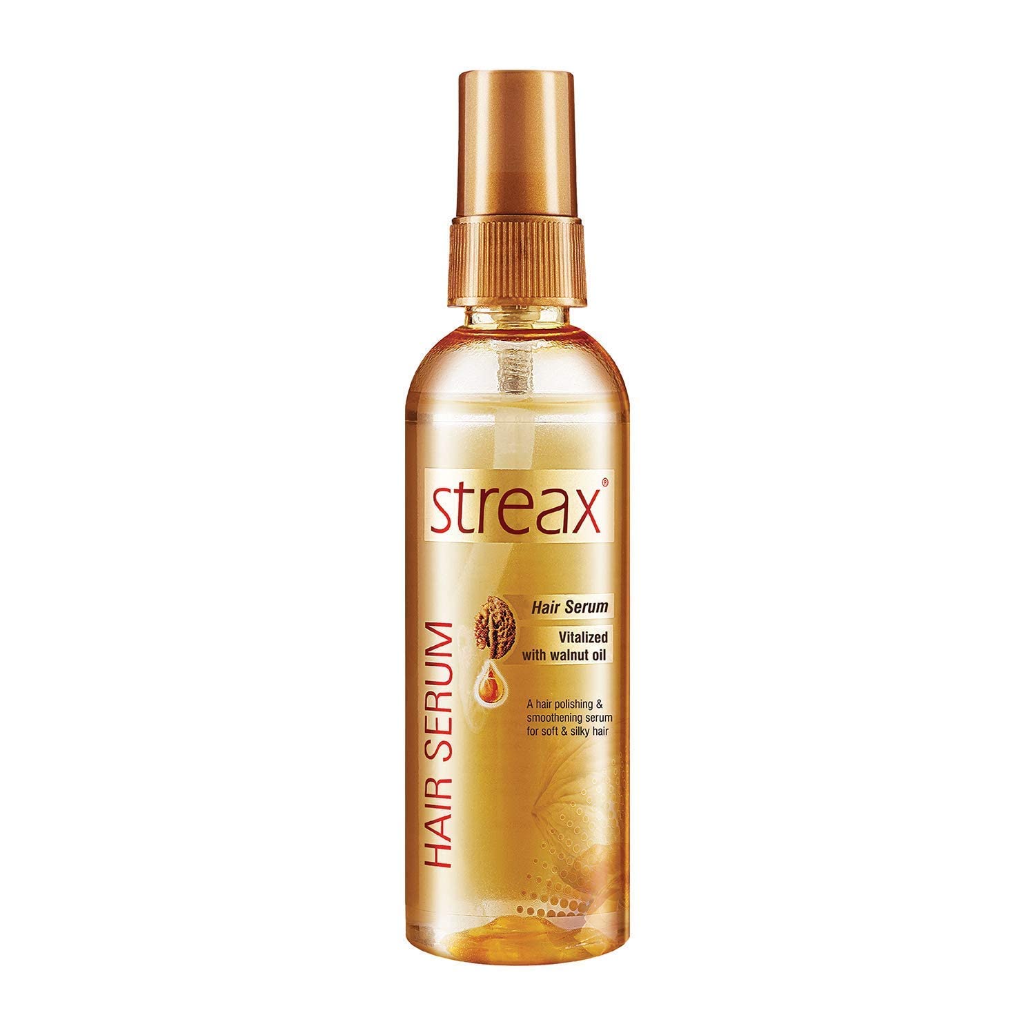 Streax Hair Serum-200 ml Vitalized with Walnut Oil, For Hair Smoothening & Shine, For Dry & Frizzy Hair  from Streax