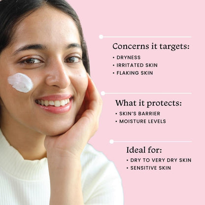 Foxtale Skin Repair Cream with Olive Leaf Extract, Provitamin B5 and Niacinamide for Dry and Sensitive Skin Types, Men & Women, 50g  from FoxTale