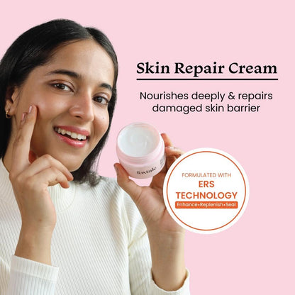 Foxtale Skin Repair Cream with Olive Leaf Extract, Provitamin B5 and Niacinamide for Dry and Sensitive Skin Types, Men & Women, 50g  from FoxTale