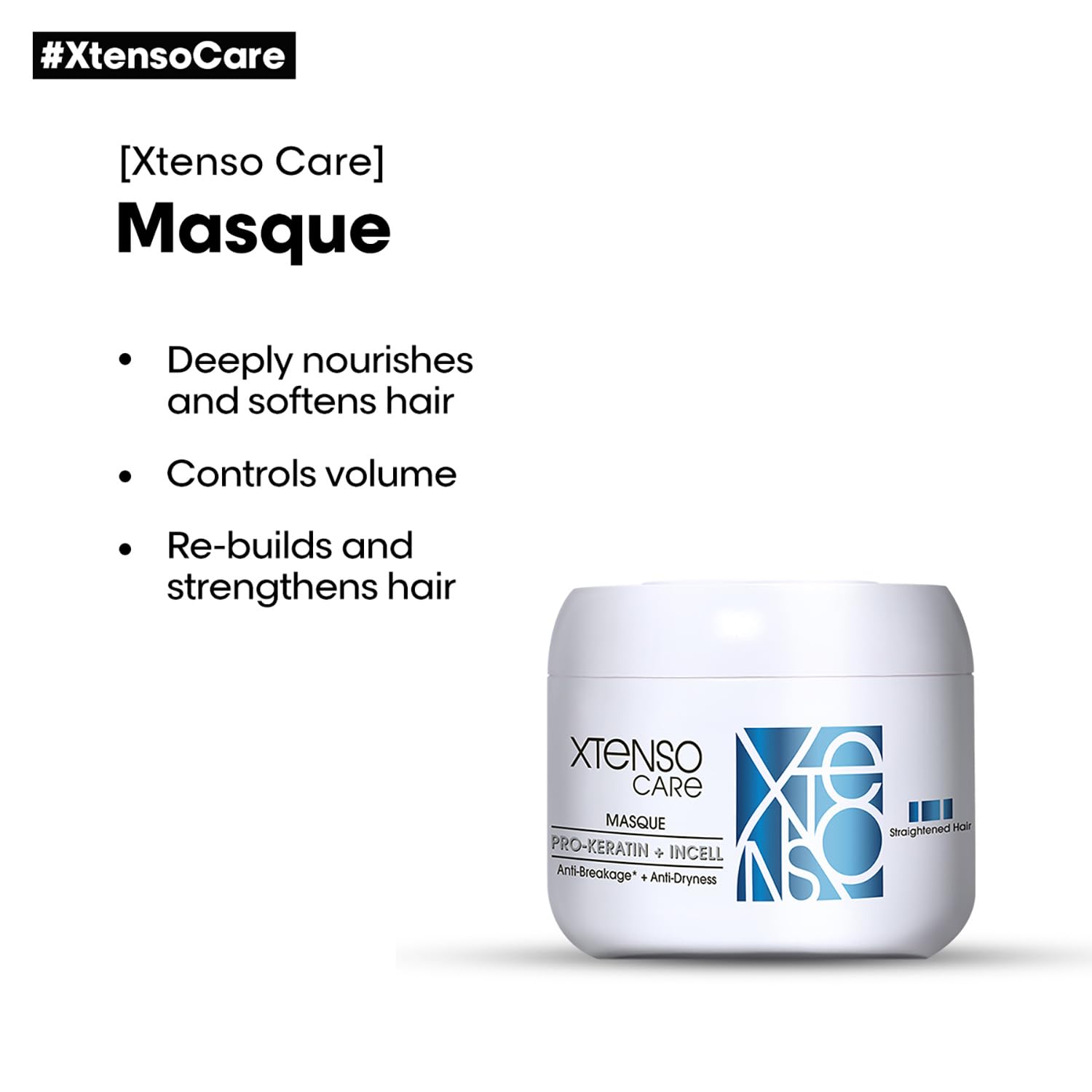 L'OREAL PROFESSIONNEL PARIS Xtenso Care Masque 196 Gm, For Straightened Hair hair mask from loreal pro paris
