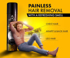 urbangabru Men Hair Removal Cream Spray|Painless Body Hair Removal Spray For Chest, Back, Legs & Under Arms (200 Ml) (Hair Removal Cream Spray - 200Ml)  from urbangabru