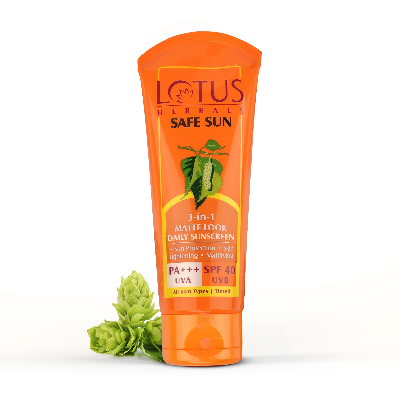 Lotus Herbals Tinted Sunscreen Spf 40 Cream| Non-greasy | Lightweight | Instant BB Glow | All Skin Types |50g  from Lotus