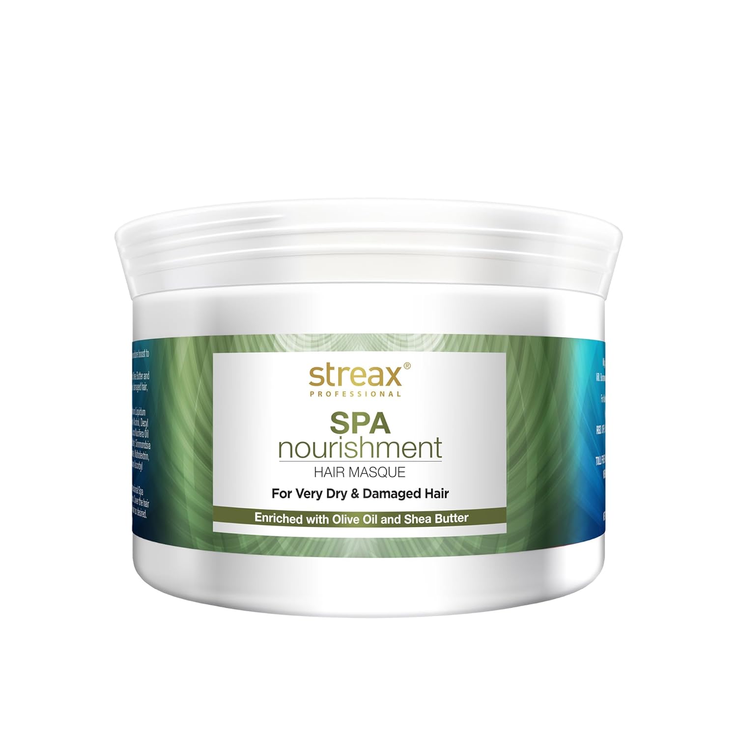 Streax Professional Spa Nourishment Hair Masque for Women|For Very Dry & Damaged Hair|With Olive Oil & Shea Butter|Moisturises, Revitalizes & Helps strengthen Chemically Treated Hair|200g  from Streax Professional