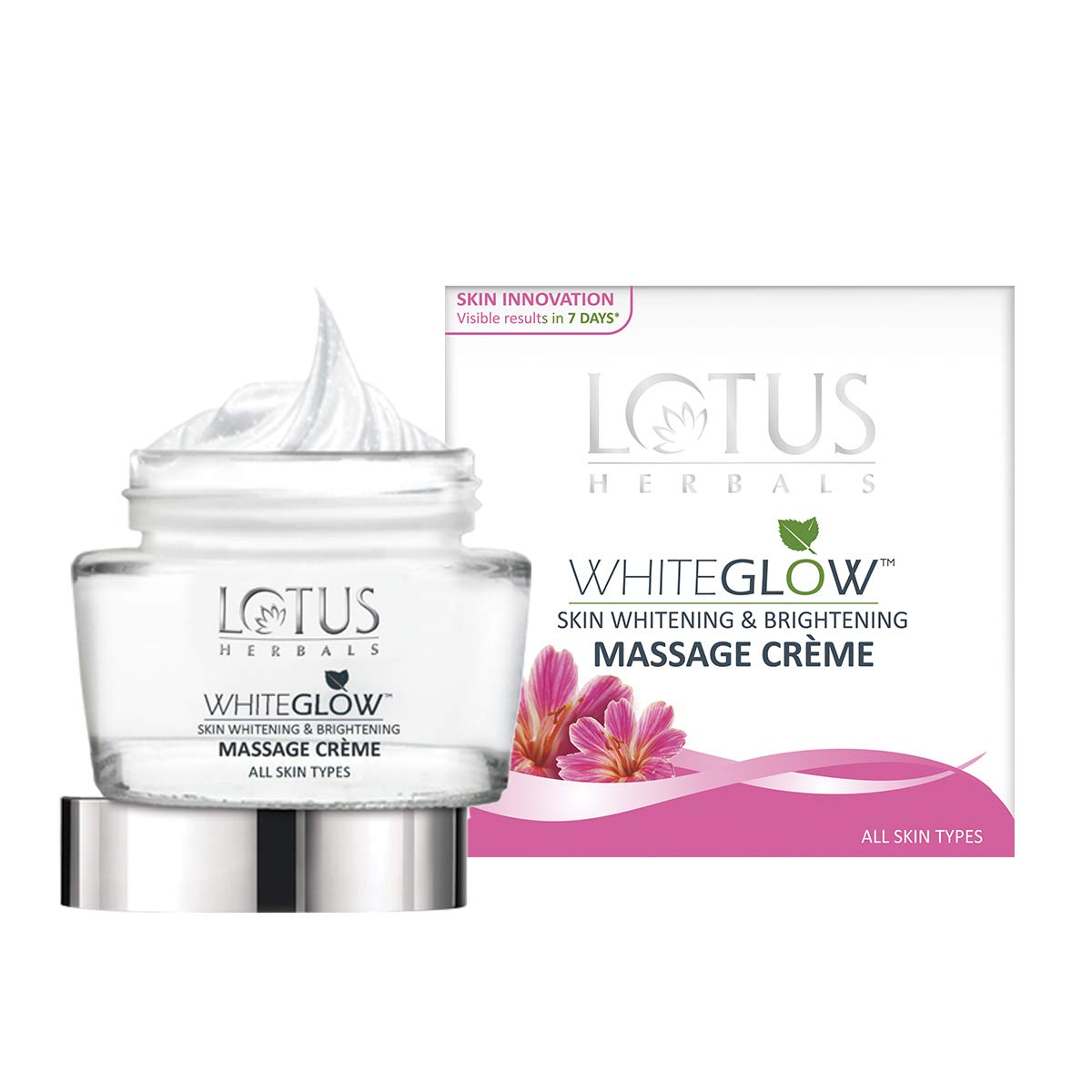 Lotus Herbals Whiteglow Skin Whitening And Brightening Massage Creme, 60g (Pack of 1)  from Lotus