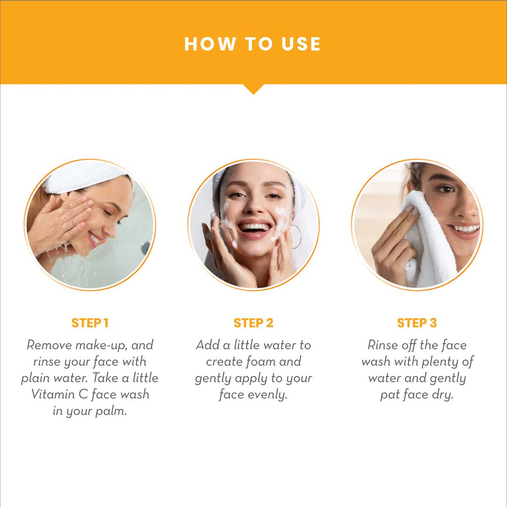 WOW Skin Science Brightening Vitamin C Face Wash(100ml) pack of 2