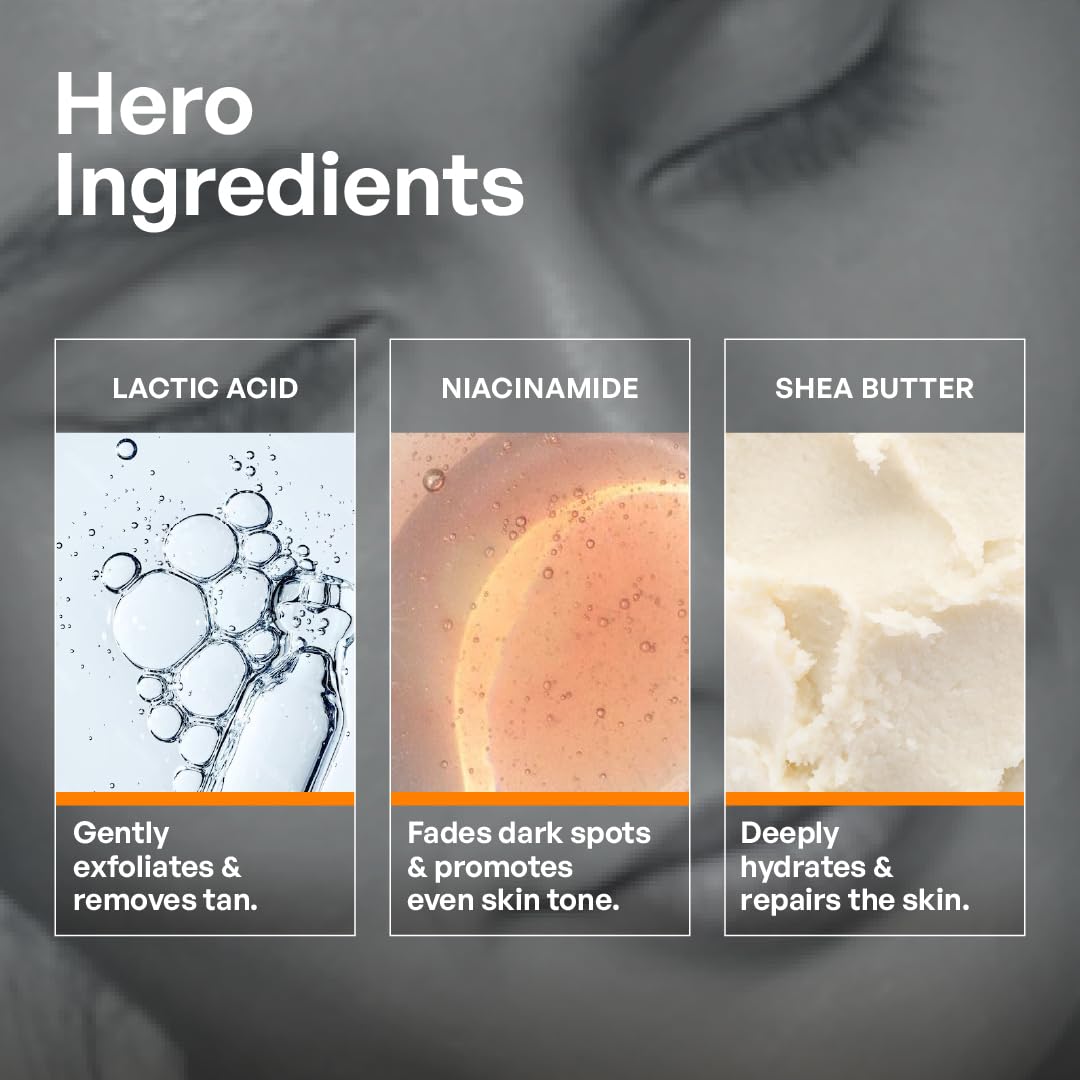 Ozone D-Tan Facial Cleanser | Tan Removal & Uneven Skin Tone | Enriched with Cucumber, Shea Butter & Milk | All Skin Types | For Men & Women | Tan removal for face & body