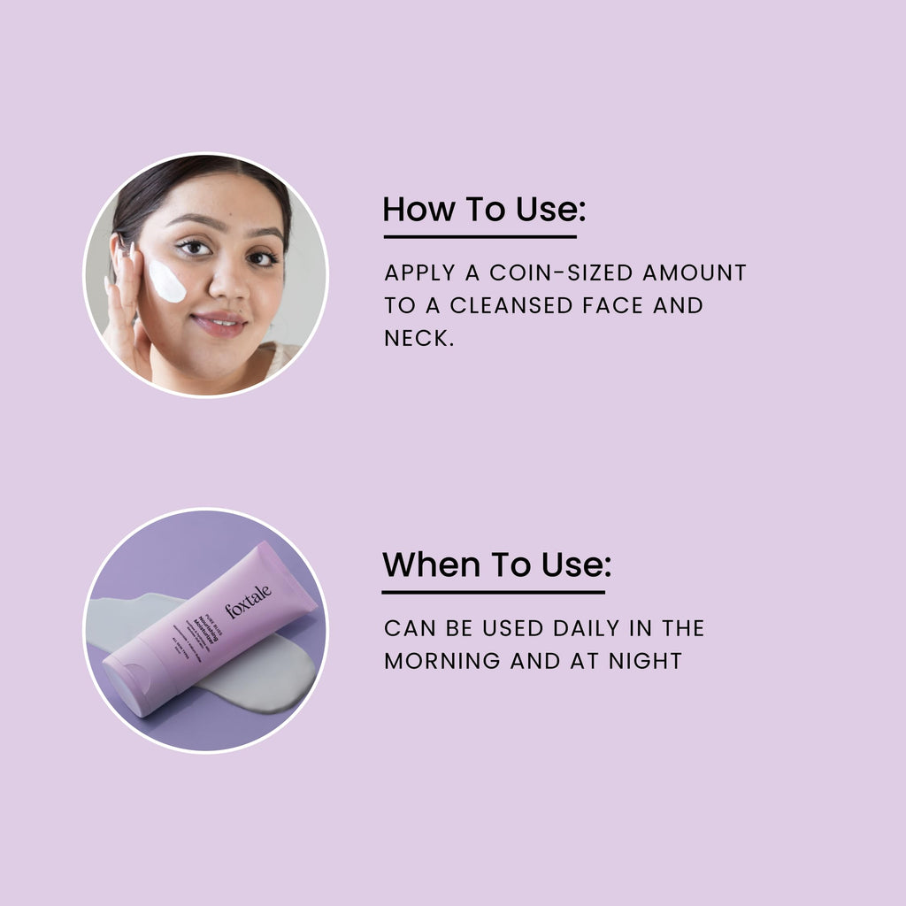 Foxtale Nourishing Face Moisturizer with Niacinamide for 24 Hr Hydration, Lightweight & Non-Sticky, For Soft & Glowing Skin, Men & Women, All Skin Types, 50 ml  from FoxTale