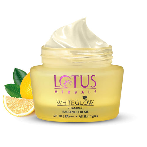 Lotus Herbals WhiteGlow Vitamin C Radiance Cream | SPF 20 | For Dark Spots & Dull Skin | Anti- Pollution | 50g  from Lotus