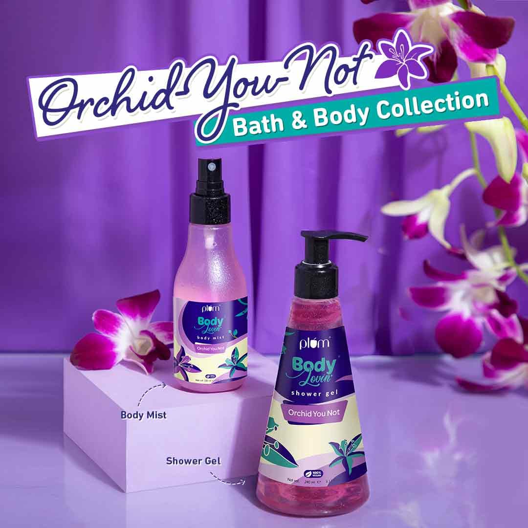 Plum BodyLovin' Orchid-You-Not Shower Gel | SLS-Free Body Wash For Women | Long Lasting Fresh Floral Fragrance | Aloe-Infused Nourishing Body Cleanser For Soft & Smooth Skin (240 ml)  from Plum