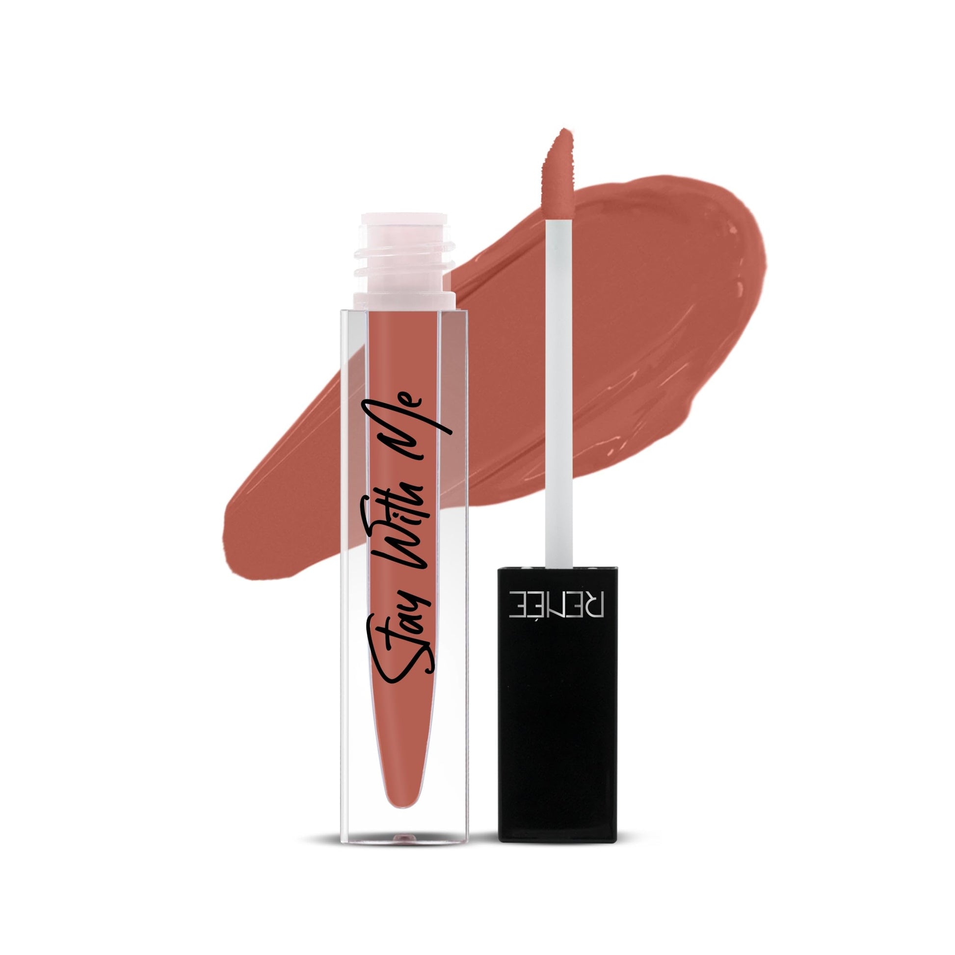 RENEE Stay With Me Matte Lip Color - Creme Of Caramel 5ml| Long lasting, Light Weight & Non Transfer Formula| Water & Smudge Proof  from RENEE