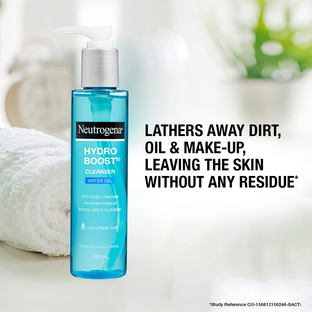 Neutrogena Hydro Boost Water Gel Cleanser, Transparent, 145 ml (26829085)  from Neutrogena